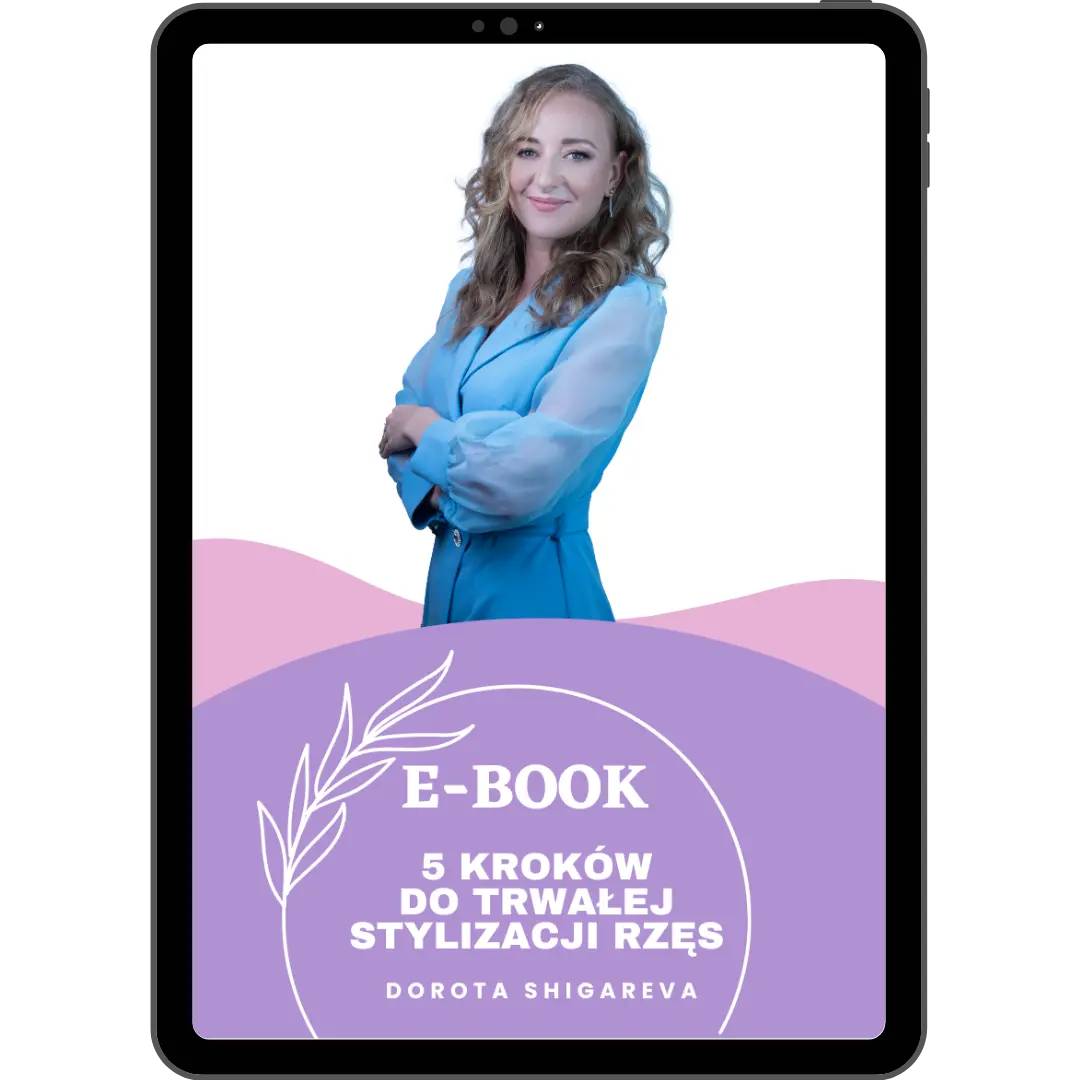 Mock Up Okładki Ekspertka W Stylizacji Rzęs ODBIERZ DARMOWY EBOOK 8 KROKÓW W PRZYGOTOWANIU RZĘS DO ZABIEGUProduktów (2)